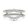 Lab Created Moissanite Ring Enhancer In 14K White Gold