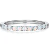 Lab Created Opal Stack Ring In Sterling Silver