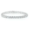 Lab Created White Sapphire Bracelet In Sterling Silver