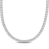 Lab Created White Sapphire Tennis Necklace In Sterling Silver