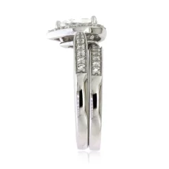 Lab Created White Sapphire Ring Set In Sterling Silver