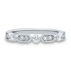 Lab Grown Diamond Band In 14K White Gold (3/8 Ct. Tw.)