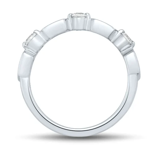 Lab Grown Diamond Band In 14K White Gold (3/8 Ct. Tw.)