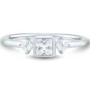 Lab Grown Diamond Bezel Set Ring In 14K White Gold (1/2 Ct. Tw.)