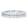 Lab Grown Diamond Double Row Milgrain Band In 14K White Gold (1/2 Ct. Tw.)
