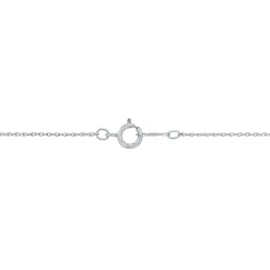Lab Grown Diamond Double Circle Pendant In 14K White Gold (1/2 Ct. Tw.)