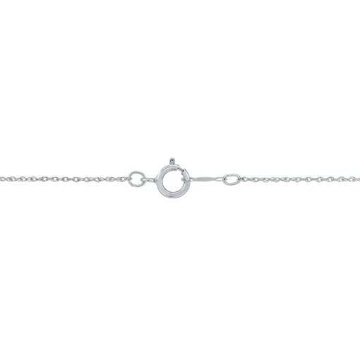 Lab Grown Diamond Double Circle Pendant In 14K White Gold (1/2 Ct. Tw.)