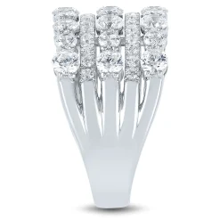 Lab Grown Diamond Five-Row Band In 14K White Gold (2 1/2 Ct. Tw.)