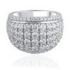 Lab Grown Diamond Four-Row Band In 14K White Gold (3 Ct. Tw.)