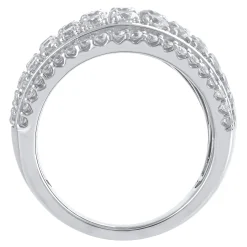 Lab Grown Diamond Four-Row Band In 14K White Gold (3 Ct. Tw.)