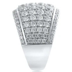 Lab Grown Diamond Four-Row Band In 14K White Gold (3 Ct. Tw.)