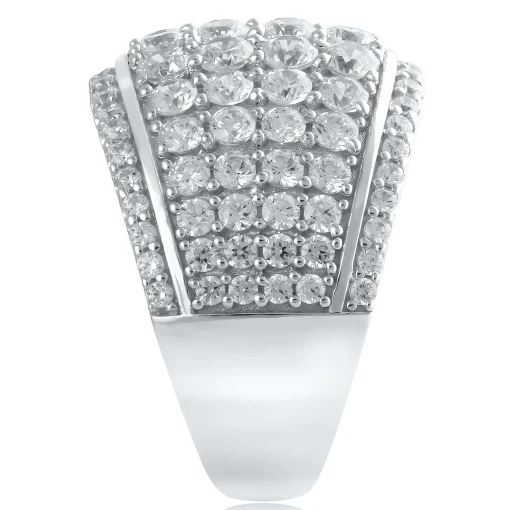 Lab Grown Diamond Four-Row Band In 14K White Gold (3 Ct. Tw.)