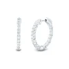 Lab Grown Diamond Hoop Earrings In