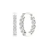 Lab Grown Diamond Inside-Out Hoop Earrings In 14K Gold