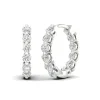 Lab Grown Diamond Inside-Out Hoop Earrings In (1 Ct. Tw.)