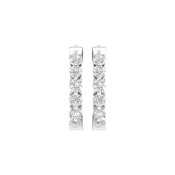 Lab Grown Diamond Inside-Out Hoop Earrings In (1/2 Ct. Tw.)