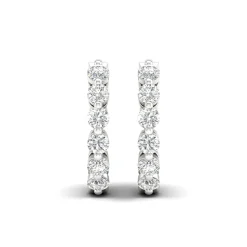 Lab Grown Diamond Inside-Out Hoop Earrings In (1 Ct. Tw.)