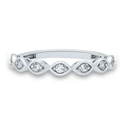 Lab Grown Diamond Marquise-Shaped Ring In 14K White Gold (1/5 Ct. Tw.)