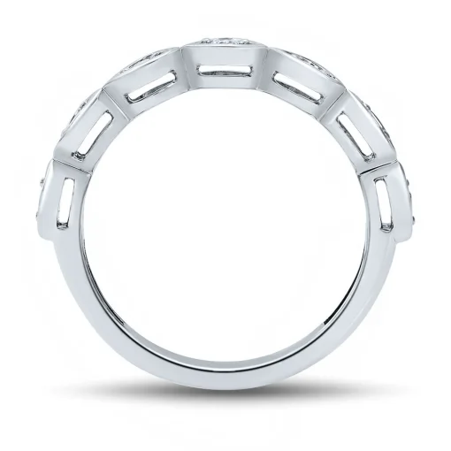 Lab Grown Diamond Marquise-Shaped Ring In 14K White Gold (1/5 Ct. Tw.)