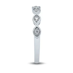 Lab Grown Diamond Marquise-Shaped Ring In 14K White Gold (1/5 Ct. Tw.)