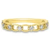 Lab Grown Diamond Open Link Band In 14K Yellow Gold (1/5 Ct. Tw.)