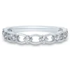 Lab Grown Diamond Open Link Band In 14K White Gold (1/5 Ct. Tw.)