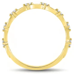 Lab Grown Diamond Open Link Band In 14K Yellow Gold (1/5 Ct. Tw.)