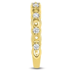 Lab Grown Diamond Open Link Band In 14K Yellow Gold (1/5 Ct. Tw.)