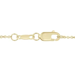 Lab Grown Diamond Oval Solitaire Pendant In 14K Yellow Gold (1/2 Ctw.)