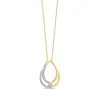 Lab Grown Diamond Pear-Shaped Pendant In 10K Yellow Gold (1/5 Ct. Tw.)