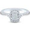 Lab Grown Diamond Promise Ring In 14K White Gold (1/4 Ct. Tw.)