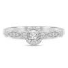 Lab Grown Diamond Promise Ring In 14K White Gold (3/8 Ct. Tw.)