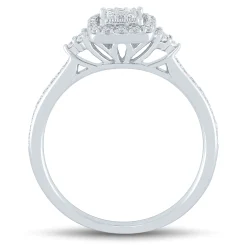 Lab Grown Diamond Promise Ring In 14K White Gold (1/4 Ct. Tw.)