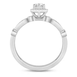 Lab Grown Diamond Promise Ring In 14K White Gold (3/8 Ct. Tw.)
