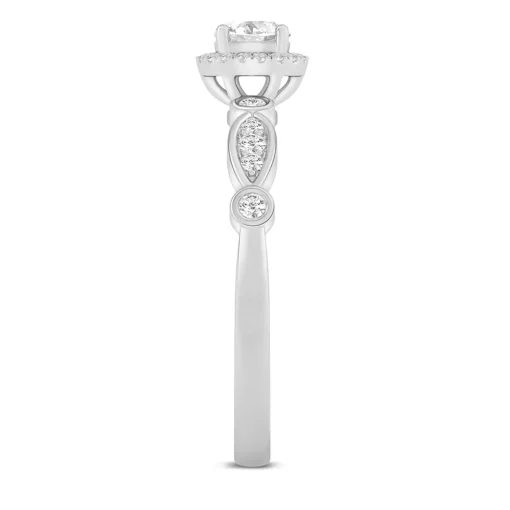 Lab Grown Diamond Promise Ring In 14K White Gold (3/8 Ct. Tw.)
