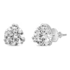 Lab Grown Diamond Round Stud Earrings In 14K White Gold (1 Ct. Tw.)