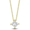 Lab Grown Diamond Solitaire Pendant In 14K Yellow Gold (1/2 Ct. Tw.)