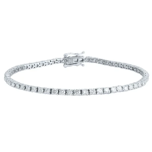 Lab Grown Diamond Tennis Bracelet In 14K White Gold (4 Ct. Tw.)