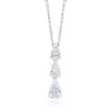 Lab Grown Diamond Three-Stone Pendant In 14K White Gold (1 Ct. Tw.)
