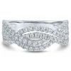 Lab Grown Diamond Twist Band In 14K White Gold (1 Ct. Tw.)