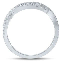 Lab Grown Diamond Twist Band In 14K White Gold (1 Ct. Tw.)