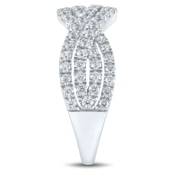 Lab Grown Diamond Twist Band In 14K White Gold (1 Ct. Tw.)