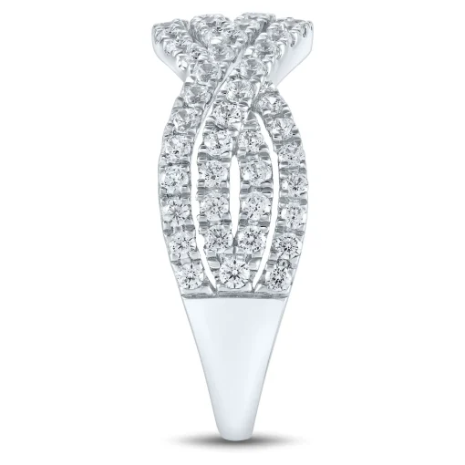 Lab Grown Diamond Twist Band In 14K White Gold (1 Ct. Tw.)