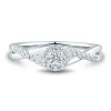 Lab Grown Diamond Twist Promise Ring In 14K White Gold (1/3 Ct. Tw.)