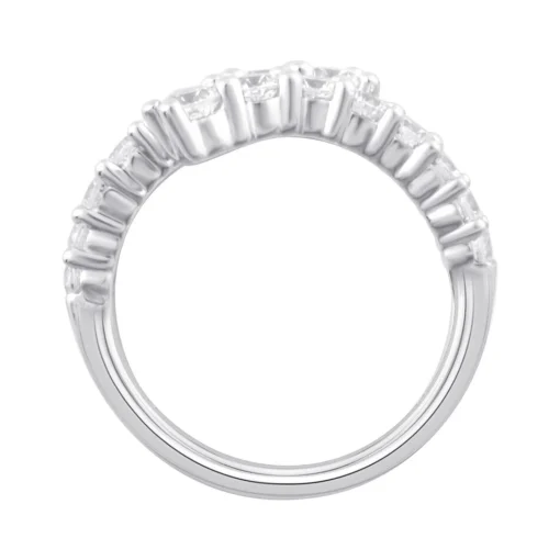 Lab Grown Diamond Wrap Ring In 14K White Gold (1 Ct. Tw.)
