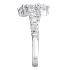 Lab Grown Diamond Wrap Ring In 14K White Gold (1 Ct. Tw.)