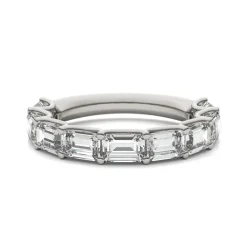 Lab-Created Moissanite Band In 14K White Gold (2-3/8 Ct. Tw.)