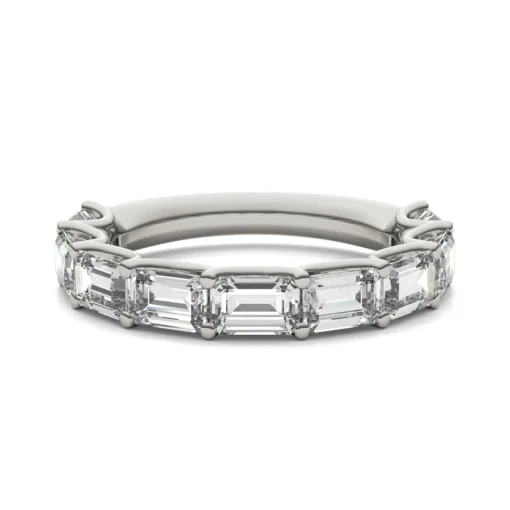 Lab-Created Moissanite Band In 14K White Gold (2-3/8 Ct. Tw.)