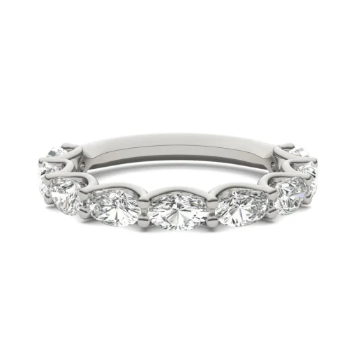 Lab-Created Moissanite Band In 14K White Gold (2-1/3 Ct. Tw.)