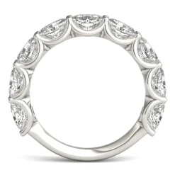 Lab-Created Moissanite Band In 14K White Gold (2-1/3 Ct. Tw.)